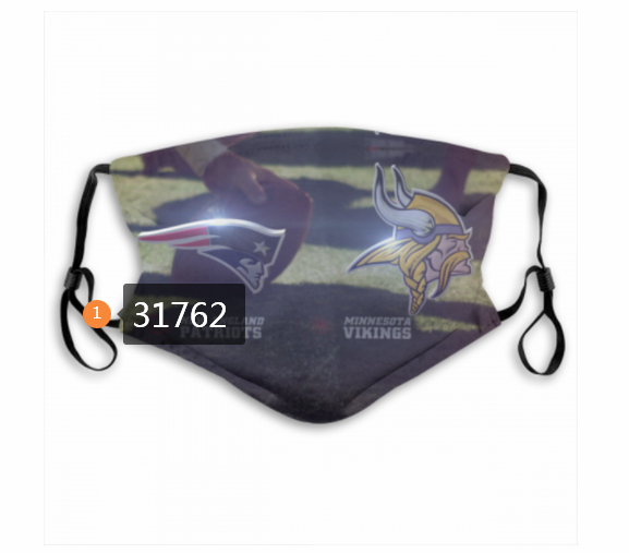 NFL Minnesota Vikings 1932020 Dust mask with filter->nfl dust mask->Sports Accessory